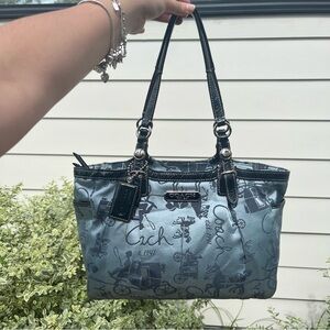 Coach Signature Baby Blue Tote